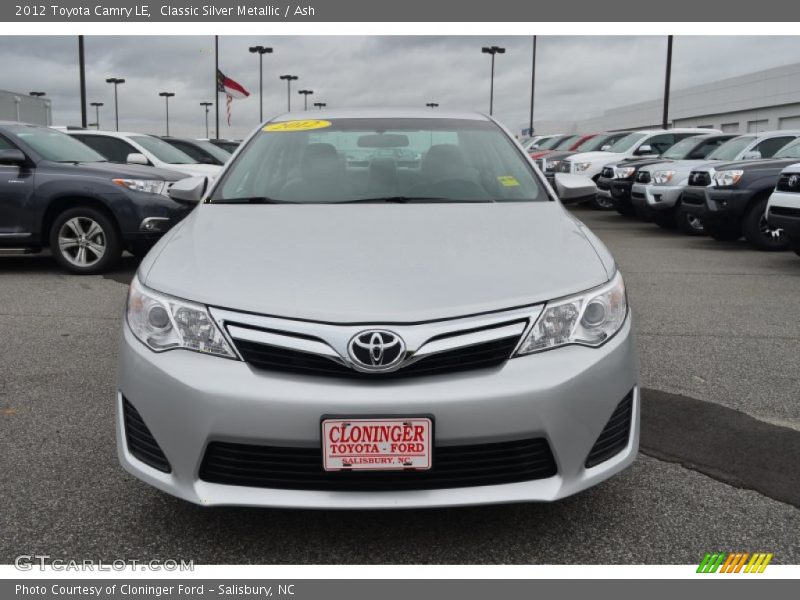 Classic Silver Metallic / Ash 2012 Toyota Camry LE