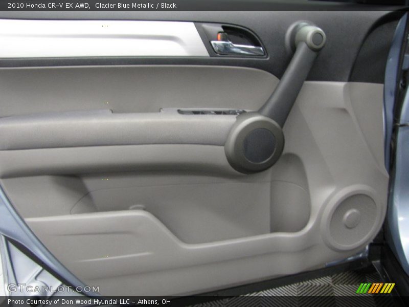 Glacier Blue Metallic / Black 2010 Honda CR-V EX AWD