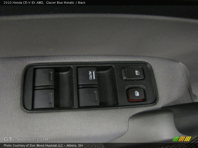 Glacier Blue Metallic / Black 2010 Honda CR-V EX AWD