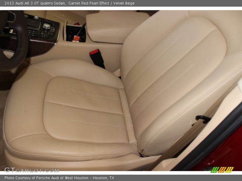 Garnet Red Pearl Effect / Velvet Beige 2013 Audi A6 3.0T quattro Sedan