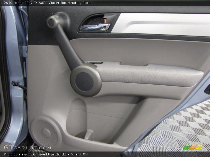 Glacier Blue Metallic / Black 2010 Honda CR-V EX AWD