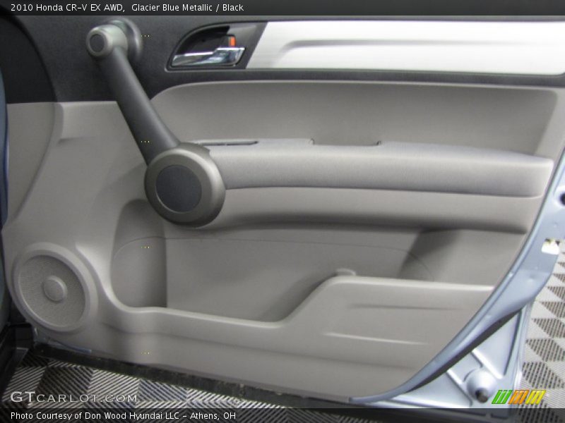 Glacier Blue Metallic / Black 2010 Honda CR-V EX AWD