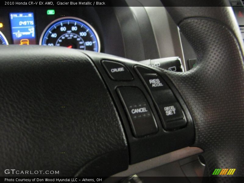 Glacier Blue Metallic / Black 2010 Honda CR-V EX AWD
