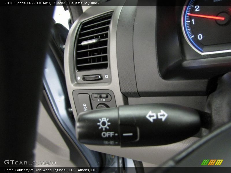 Glacier Blue Metallic / Black 2010 Honda CR-V EX AWD