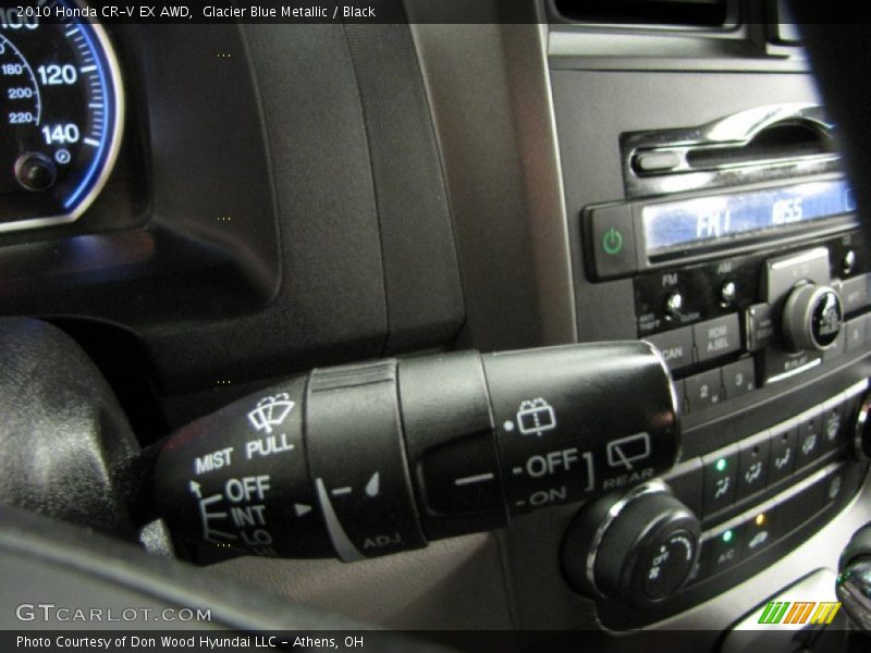 Glacier Blue Metallic / Black 2010 Honda CR-V EX AWD