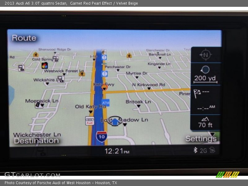 Garnet Red Pearl Effect / Velvet Beige 2013 Audi A6 3.0T quattro Sedan