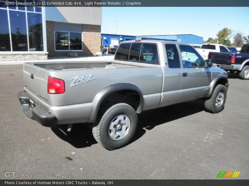 Light Pewter Metallic / Graphite 2002 Chevrolet S10 LS Extended Cab 4x4