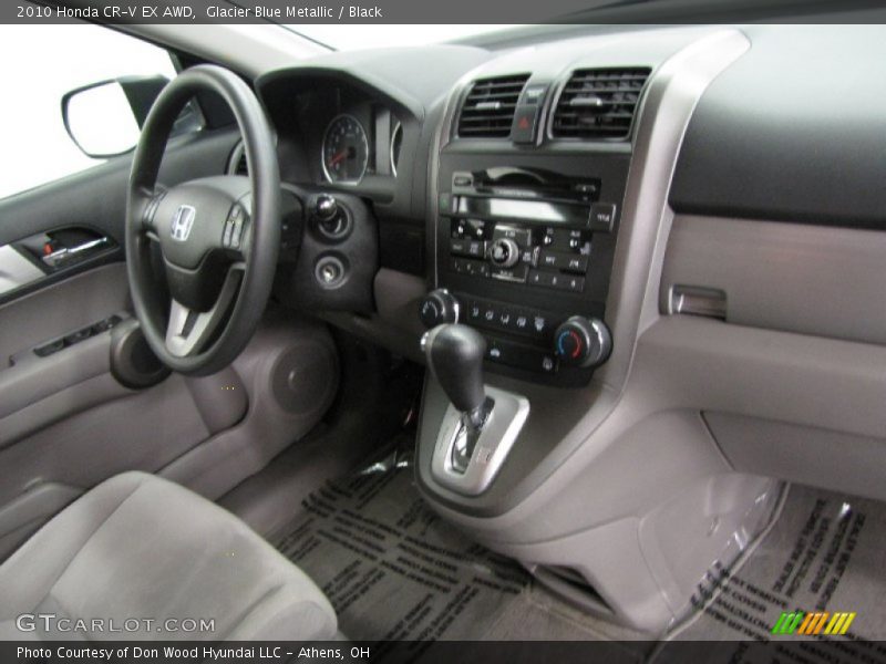 Glacier Blue Metallic / Black 2010 Honda CR-V EX AWD