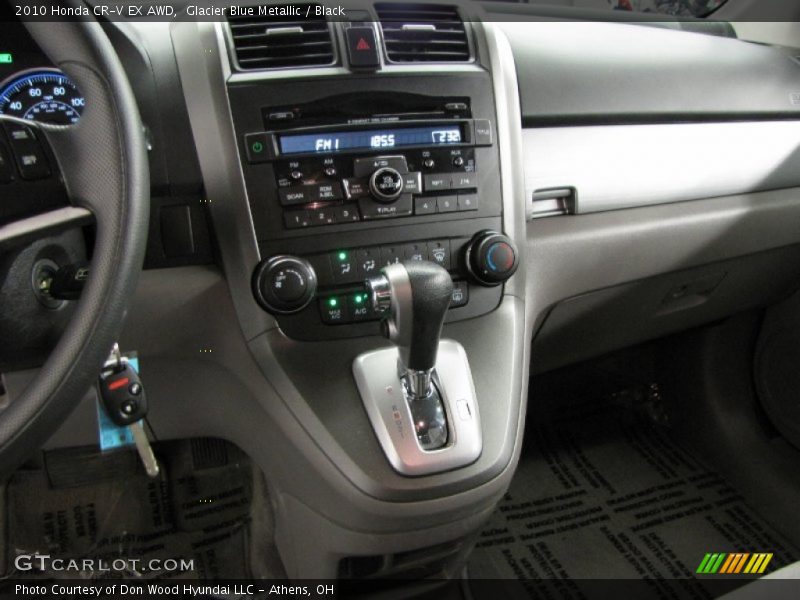 Glacier Blue Metallic / Black 2010 Honda CR-V EX AWD