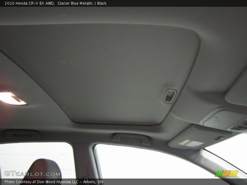 Glacier Blue Metallic / Black 2010 Honda CR-V EX AWD