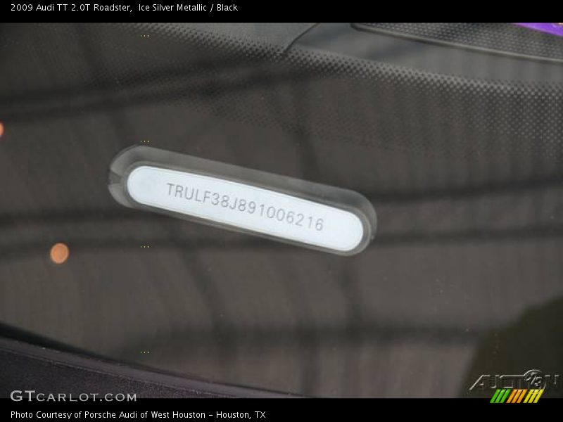 Ice Silver Metallic / Black 2009 Audi TT 2.0T Roadster