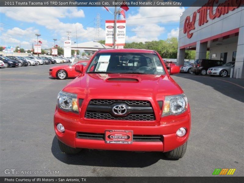 Barcelona Red Metallic / Graphite Gray 2011 Toyota Tacoma V6 TRD Sport PreRunner Access Cab