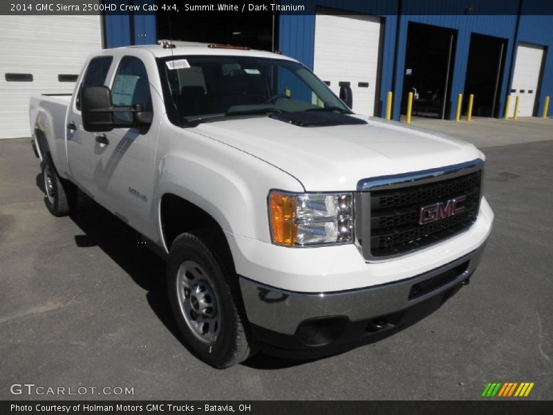 Summit White / Dark Titanium 2014 GMC Sierra 2500HD Crew Cab 4x4