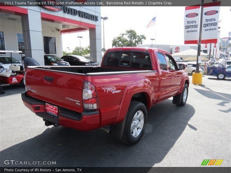 Barcelona Red Metallic / Graphite Gray 2011 Toyota Tacoma V6 TRD Sport PreRunner Access Cab