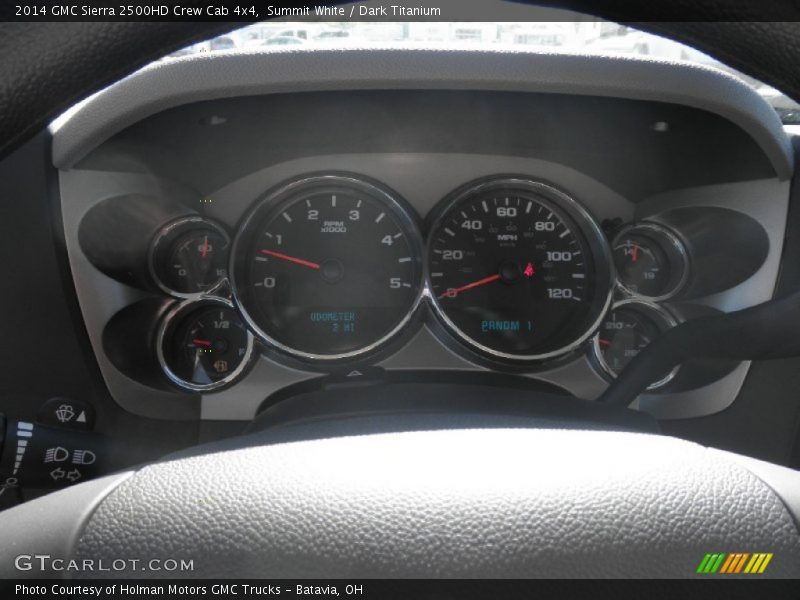 Summit White / Dark Titanium 2014 GMC Sierra 2500HD Crew Cab 4x4