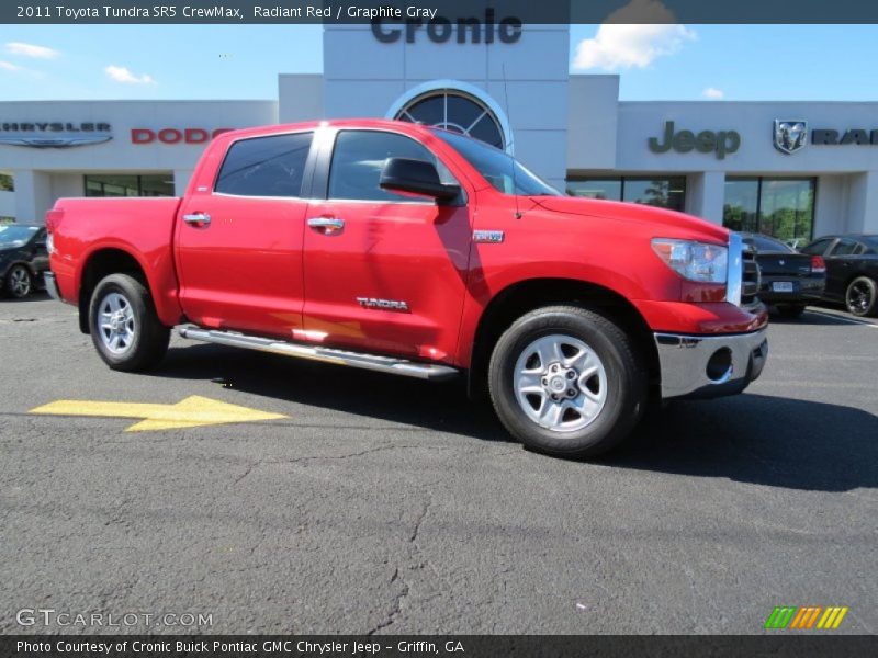 Radiant Red / Graphite Gray 2011 Toyota Tundra SR5 CrewMax