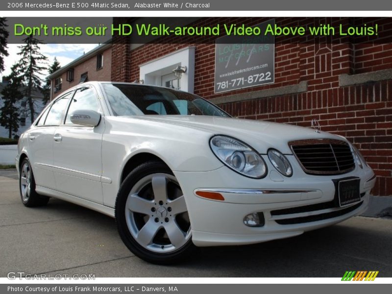 Alabaster White / Charcoal 2006 Mercedes-Benz E 500 4Matic Sedan