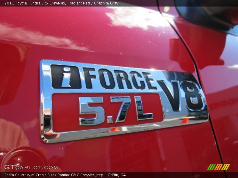 Radiant Red / Graphite Gray 2011 Toyota Tundra SR5 CrewMax