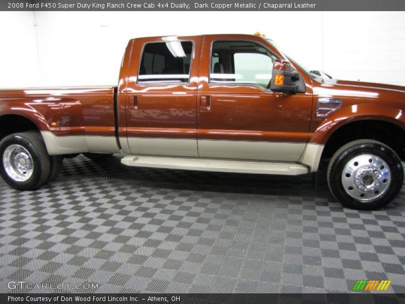 Dark Copper Metallic / Chaparral Leather 2008 Ford F450 Super Duty King Ranch Crew Cab 4x4 Dually