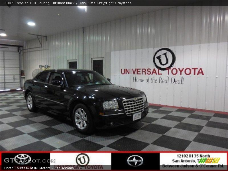 Brilliant Black / Dark Slate Gray/Light Graystone 2007 Chrysler 300 Touring