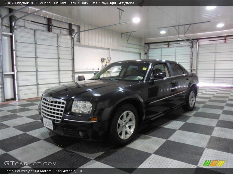 Brilliant Black / Dark Slate Gray/Light Graystone 2007 Chrysler 300 Touring