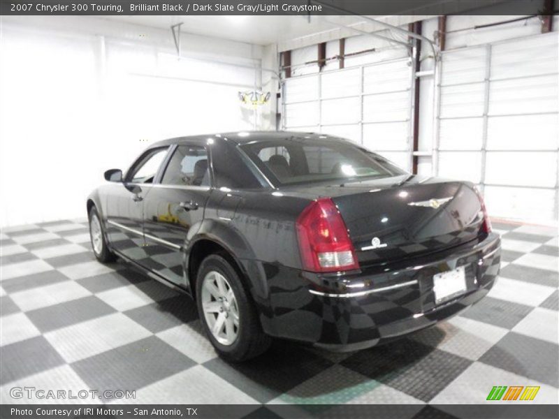 Brilliant Black / Dark Slate Gray/Light Graystone 2007 Chrysler 300 Touring