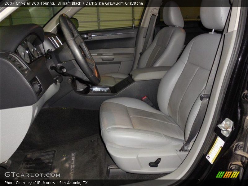 Brilliant Black / Dark Slate Gray/Light Graystone 2007 Chrysler 300 Touring