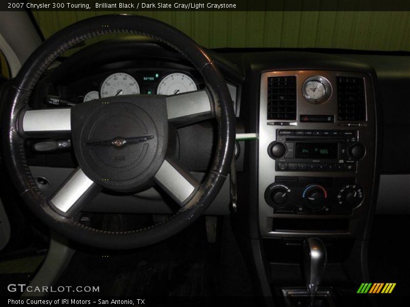 Brilliant Black / Dark Slate Gray/Light Graystone 2007 Chrysler 300 Touring