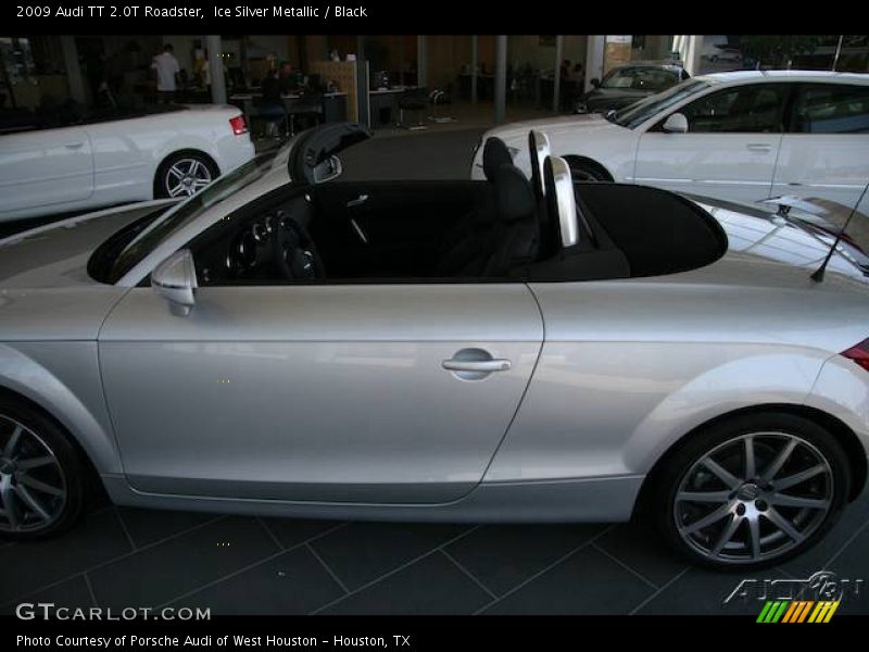 Ice Silver Metallic / Black 2009 Audi TT 2.0T Roadster