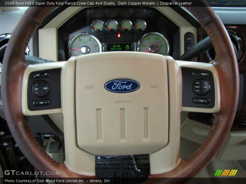 Dark Copper Metallic / Chaparral Leather 2008 Ford F450 Super Duty King Ranch Crew Cab 4x4 Dually