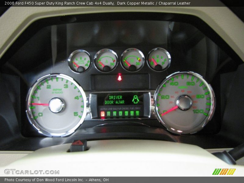 Dark Copper Metallic / Chaparral Leather 2008 Ford F450 Super Duty King Ranch Crew Cab 4x4 Dually