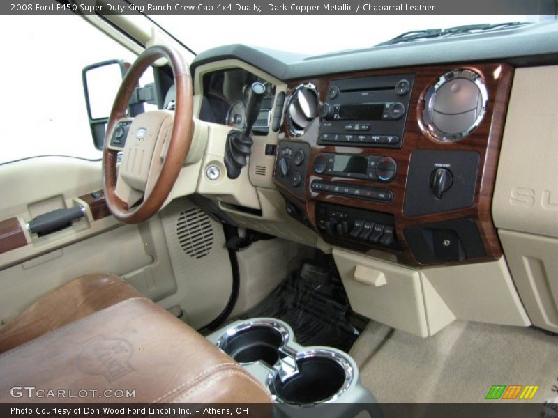 Dark Copper Metallic / Chaparral Leather 2008 Ford F450 Super Duty King Ranch Crew Cab 4x4 Dually