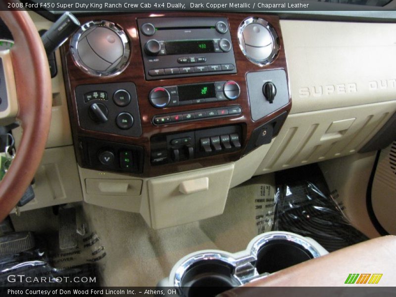 Dark Copper Metallic / Chaparral Leather 2008 Ford F450 Super Duty King Ranch Crew Cab 4x4 Dually
