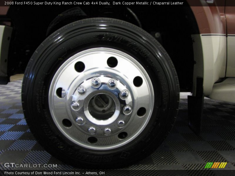 Dark Copper Metallic / Chaparral Leather 2008 Ford F450 Super Duty King Ranch Crew Cab 4x4 Dually