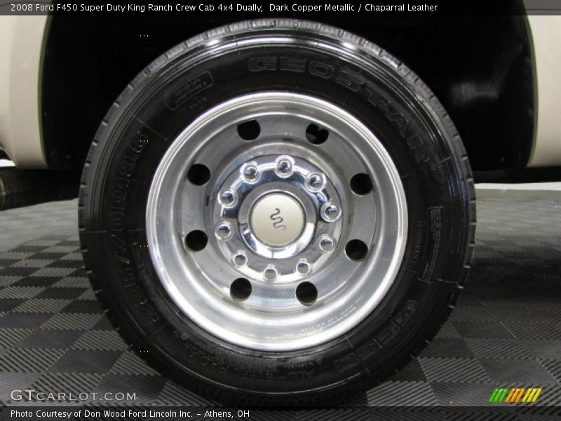 Dark Copper Metallic / Chaparral Leather 2008 Ford F450 Super Duty King Ranch Crew Cab 4x4 Dually