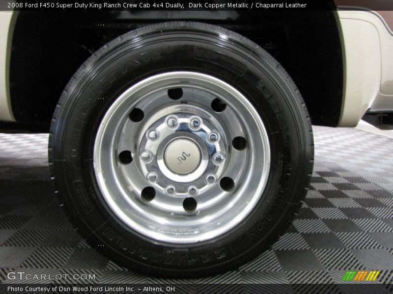 Dark Copper Metallic / Chaparral Leather 2008 Ford F450 Super Duty King Ranch Crew Cab 4x4 Dually