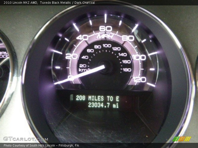 Tuxedo Black Metallic / Dark Charcoal 2010 Lincoln MKZ AWD