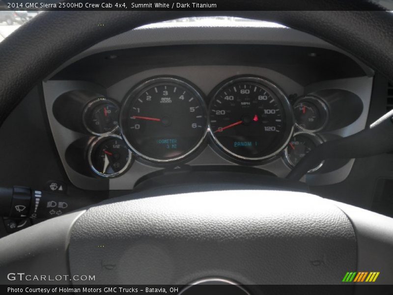 Summit White / Dark Titanium 2014 GMC Sierra 2500HD Crew Cab 4x4