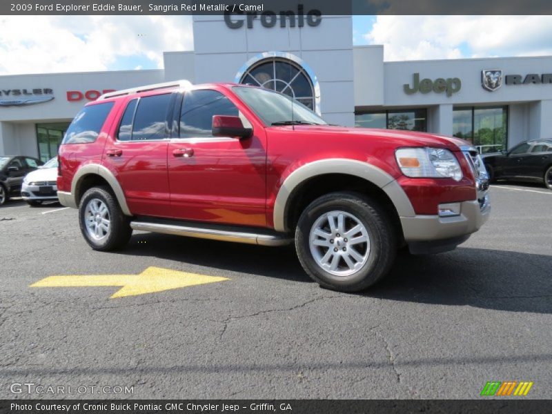 Sangria Red Metallic / Camel 2009 Ford Explorer Eddie Bauer