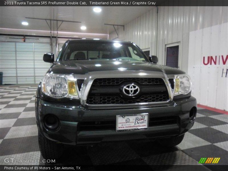 Timberland Green Mica / Graphite Gray 2011 Toyota Tacoma SR5 PreRunner Double Cab