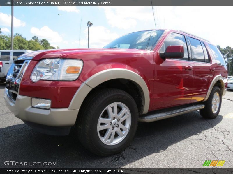 Sangria Red Metallic / Camel 2009 Ford Explorer Eddie Bauer