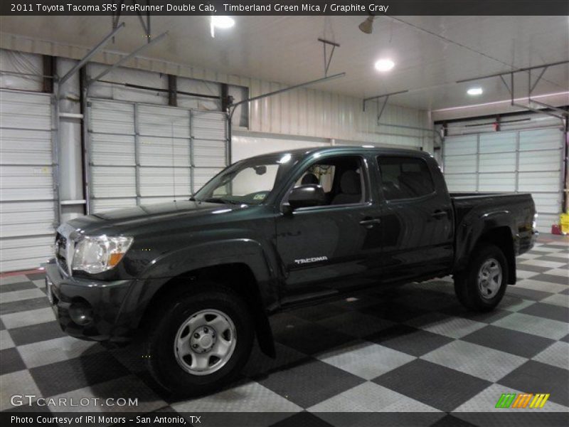 Timberland Green Mica / Graphite Gray 2011 Toyota Tacoma SR5 PreRunner Double Cab