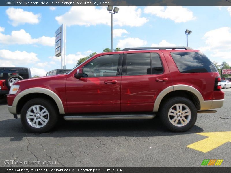 Sangria Red Metallic / Camel 2009 Ford Explorer Eddie Bauer