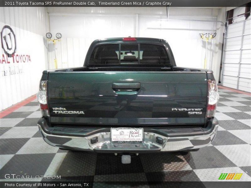 Timberland Green Mica / Graphite Gray 2011 Toyota Tacoma SR5 PreRunner Double Cab