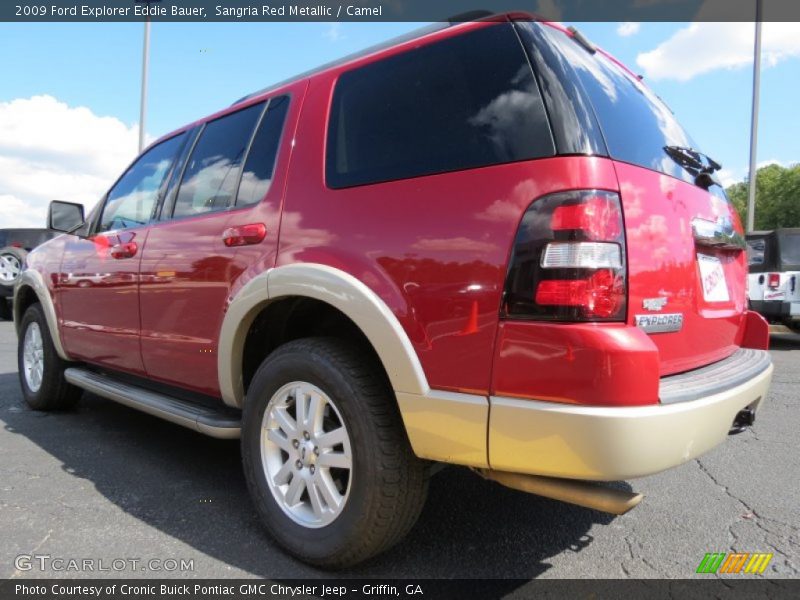 Sangria Red Metallic / Camel 2009 Ford Explorer Eddie Bauer