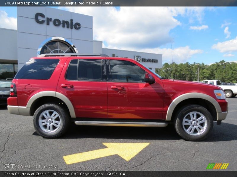 Sangria Red Metallic / Camel 2009 Ford Explorer Eddie Bauer