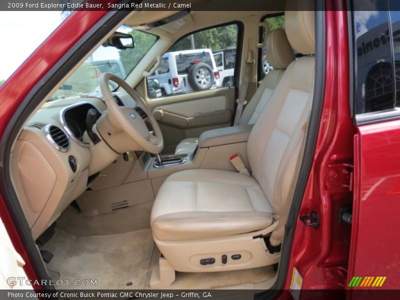 Sangria Red Metallic / Camel 2009 Ford Explorer Eddie Bauer
