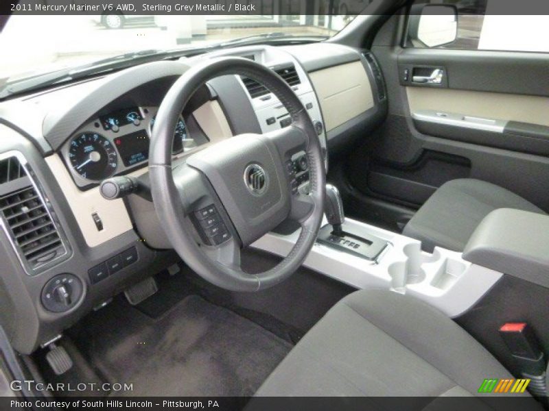 Sterling Grey Metallic / Black 2011 Mercury Mariner V6 AWD