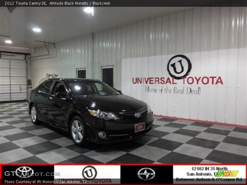Attitude Black Metallic / Black/Ash 2012 Toyota Camry SE