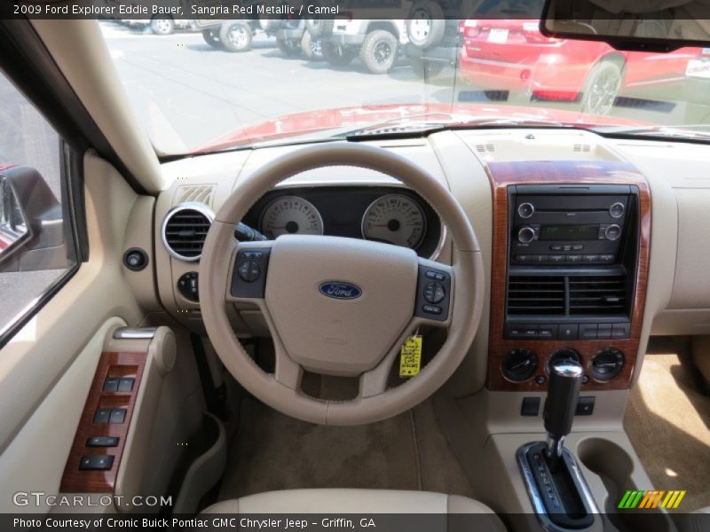 Sangria Red Metallic / Camel 2009 Ford Explorer Eddie Bauer